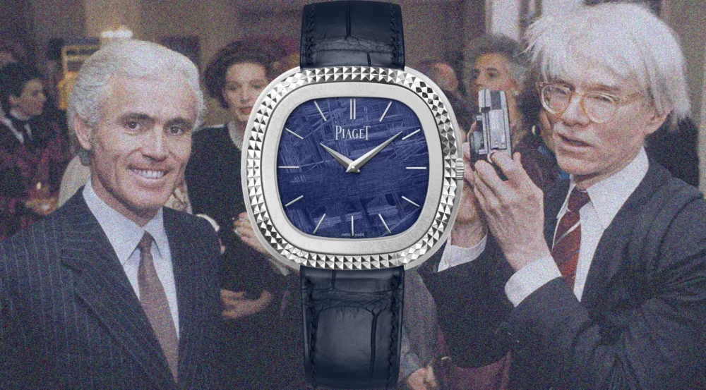 Piaget renames the Black Tie as the Andy Warhol, marking the occasion with a luxe Clou de Paris model