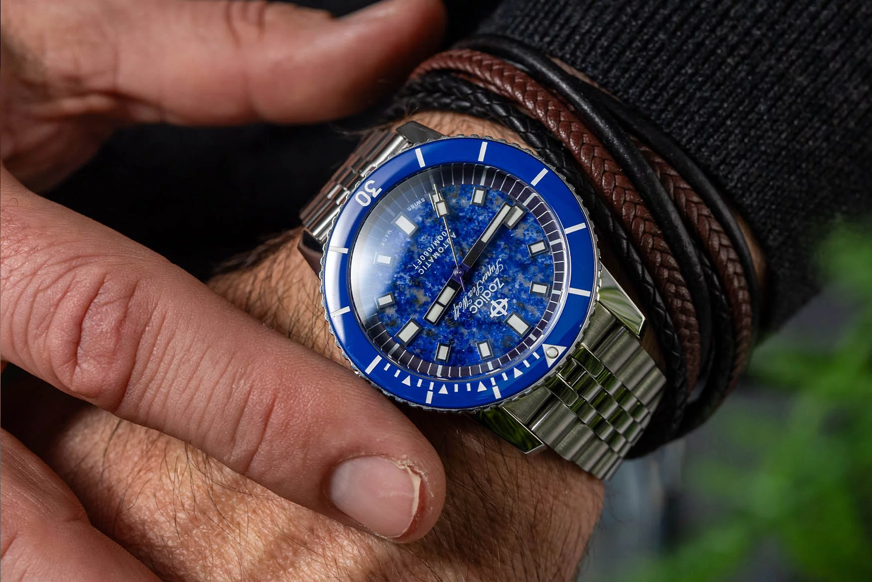 Zodiac Super Sea Wolf Stone Dial Collection | HANDS ON