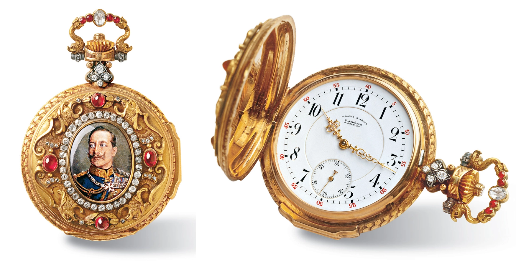 a lange sohne kaiser wilhelm II pocket watch