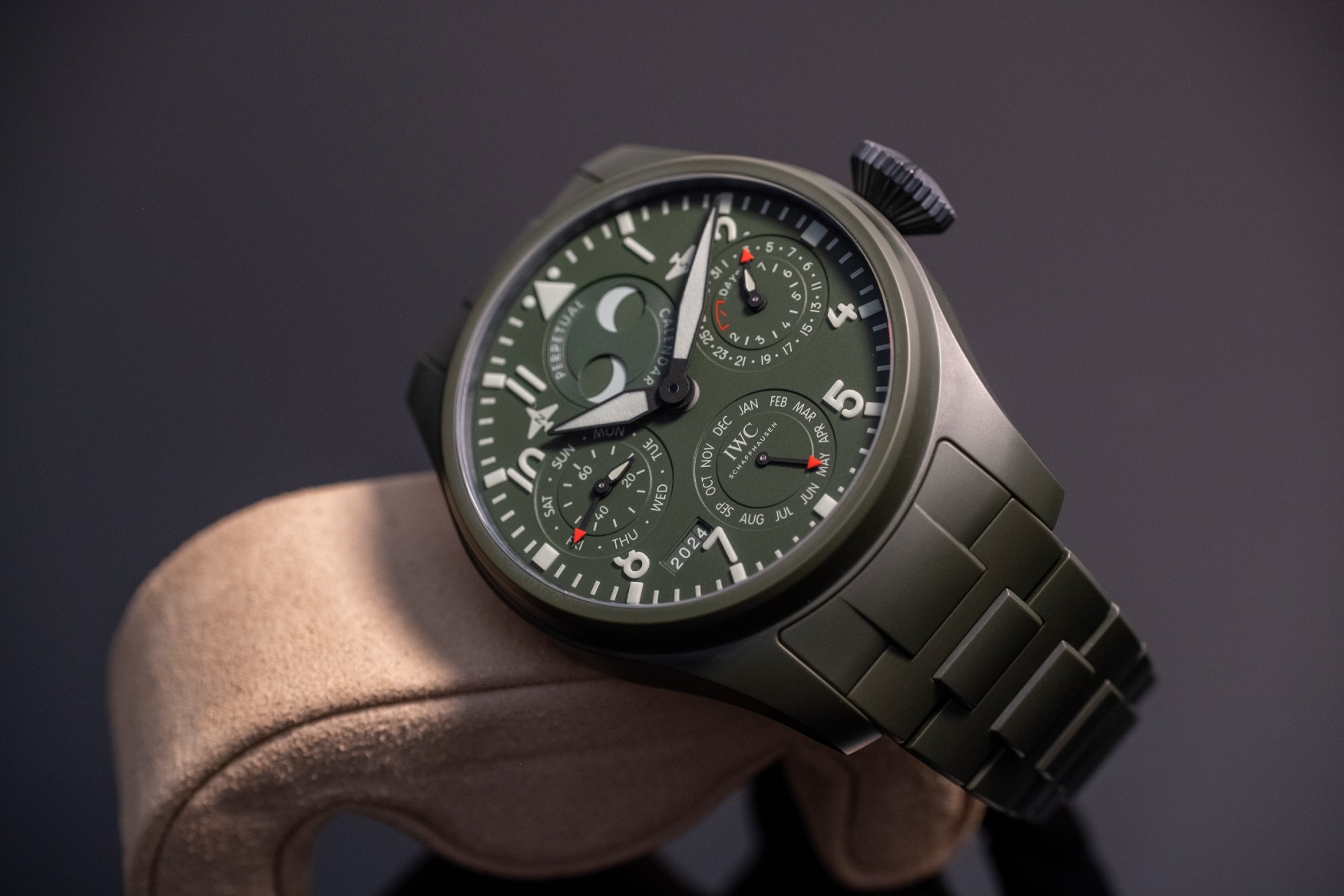 iwc big pilot watch perpetual calendar woodland