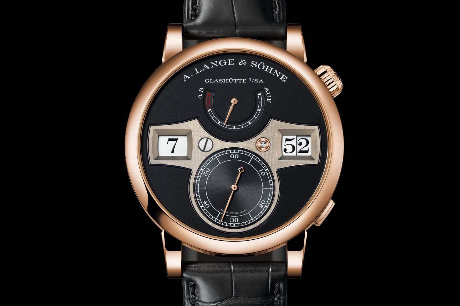 A Lange und Sohne Zeitwerk Pink Gold