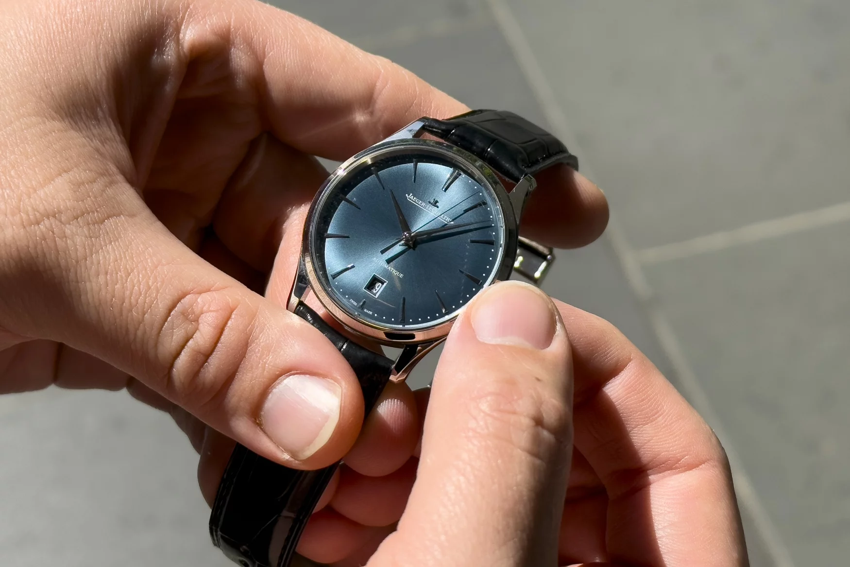 Jaeger LeCoultre Master Ultra Thin Date WHAT WE WORE