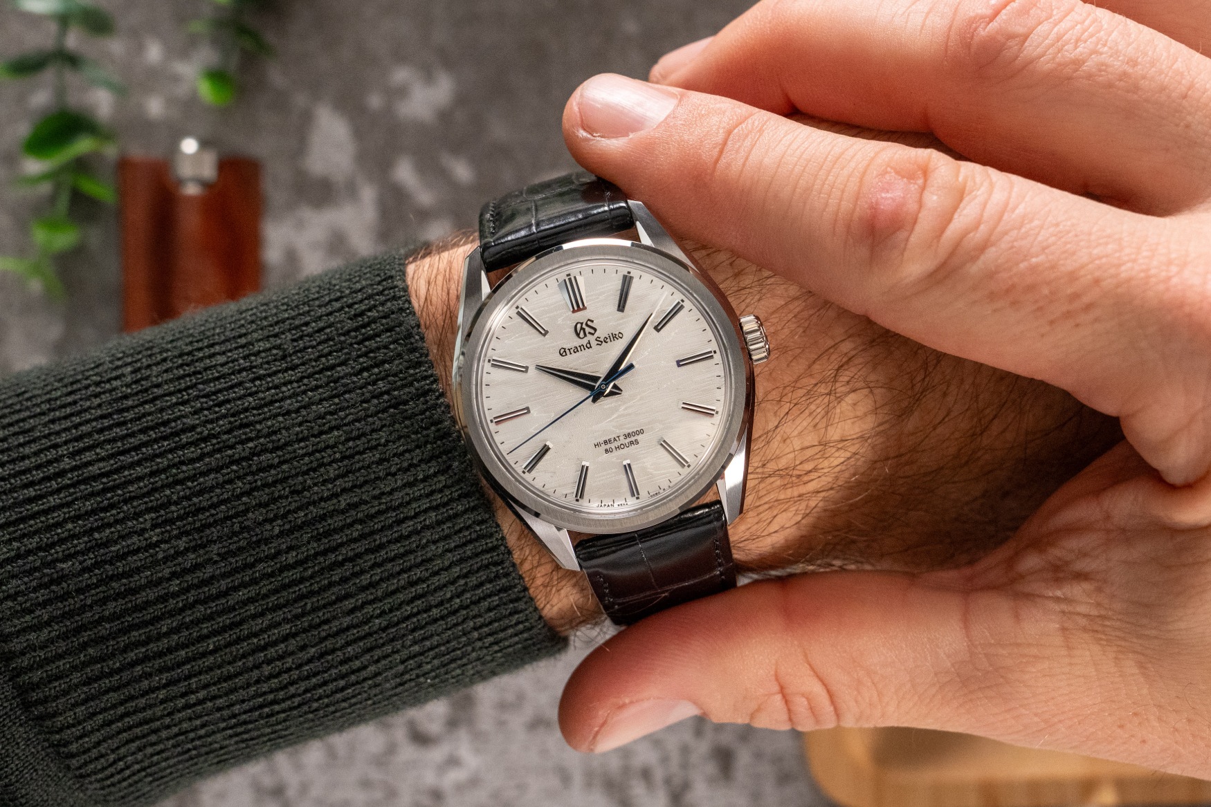 Grand Seiko SLGW003 on the wrist