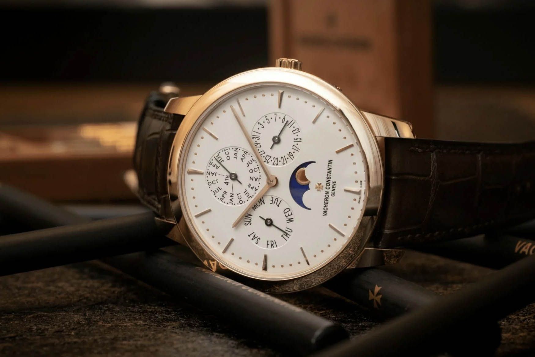 Vacheron Constantin Patrimony Perpetual Calendar Ultra Thin Opaline Silver