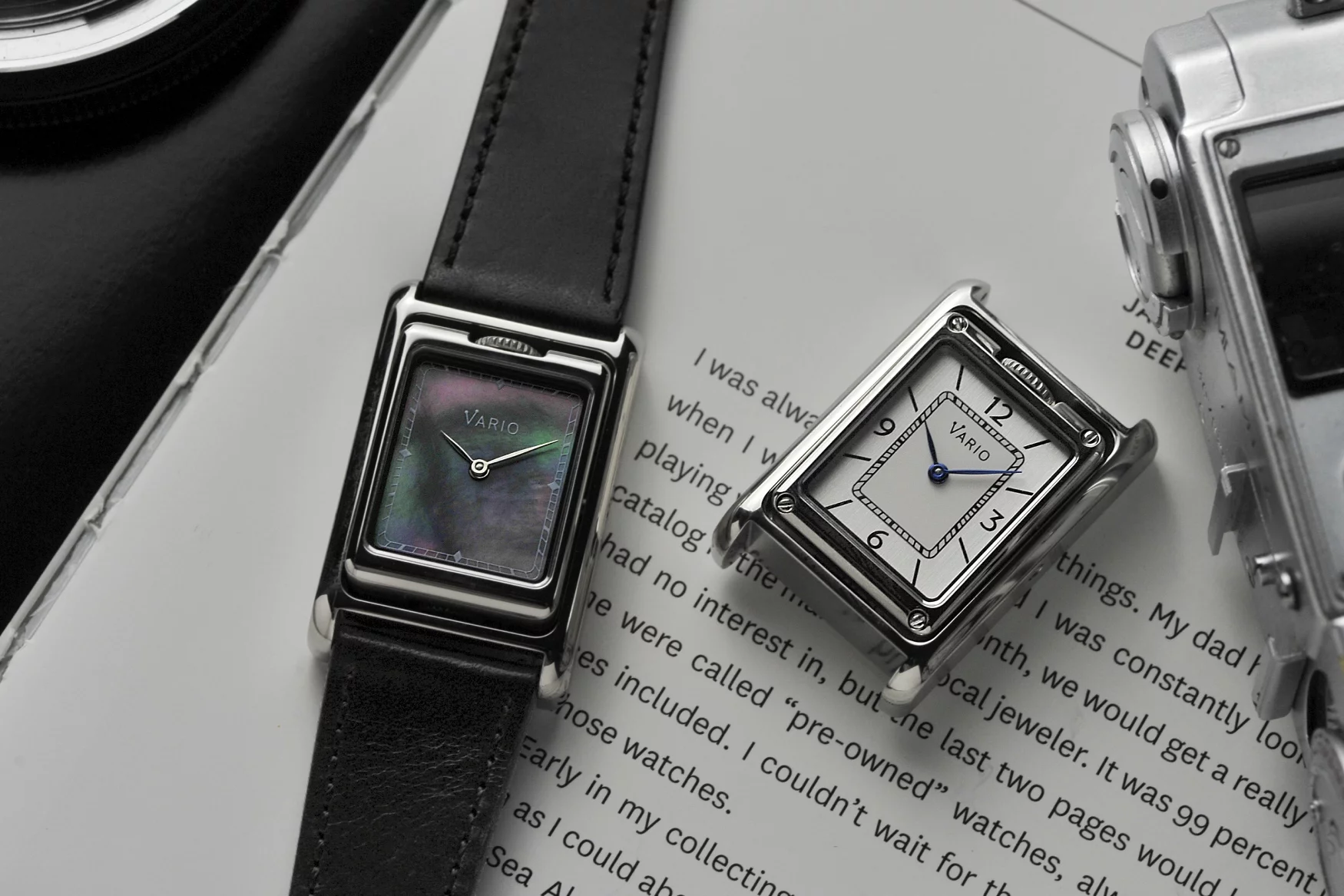 Vario VERSA Reversible watch 腕時計 mop Vario Versa Mother of Pearl | MICRO MONDAYS