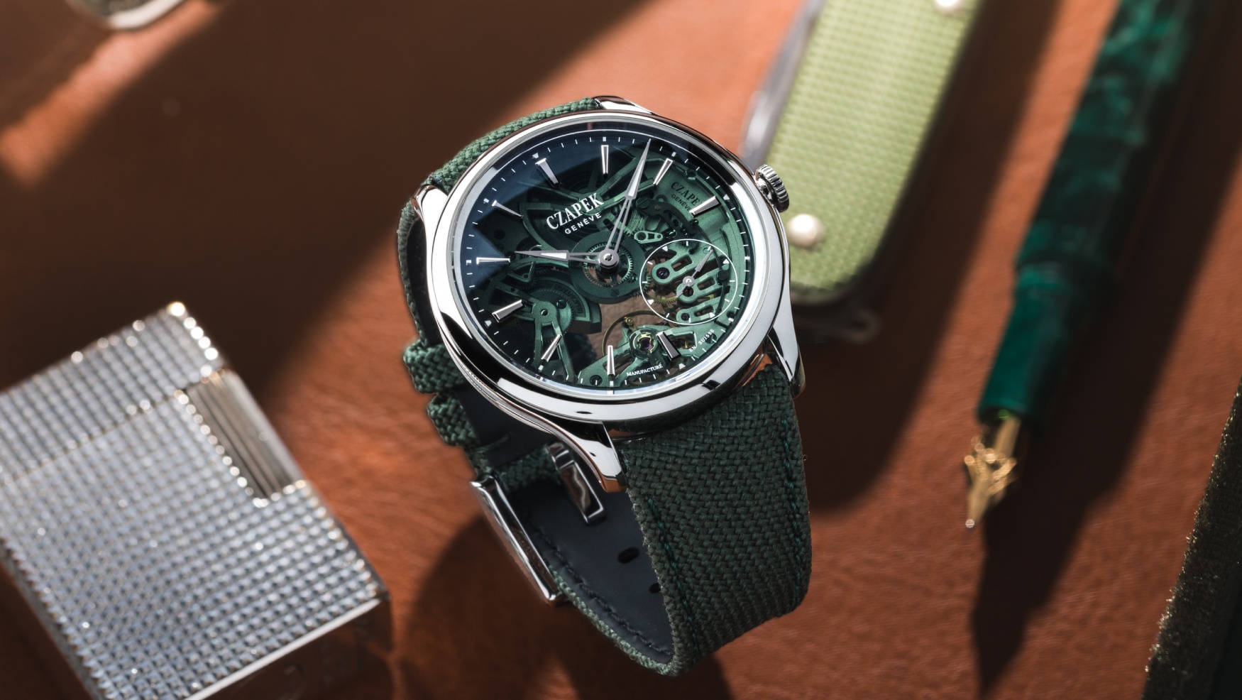 czapek fratello promenade transparencies viridian green feature