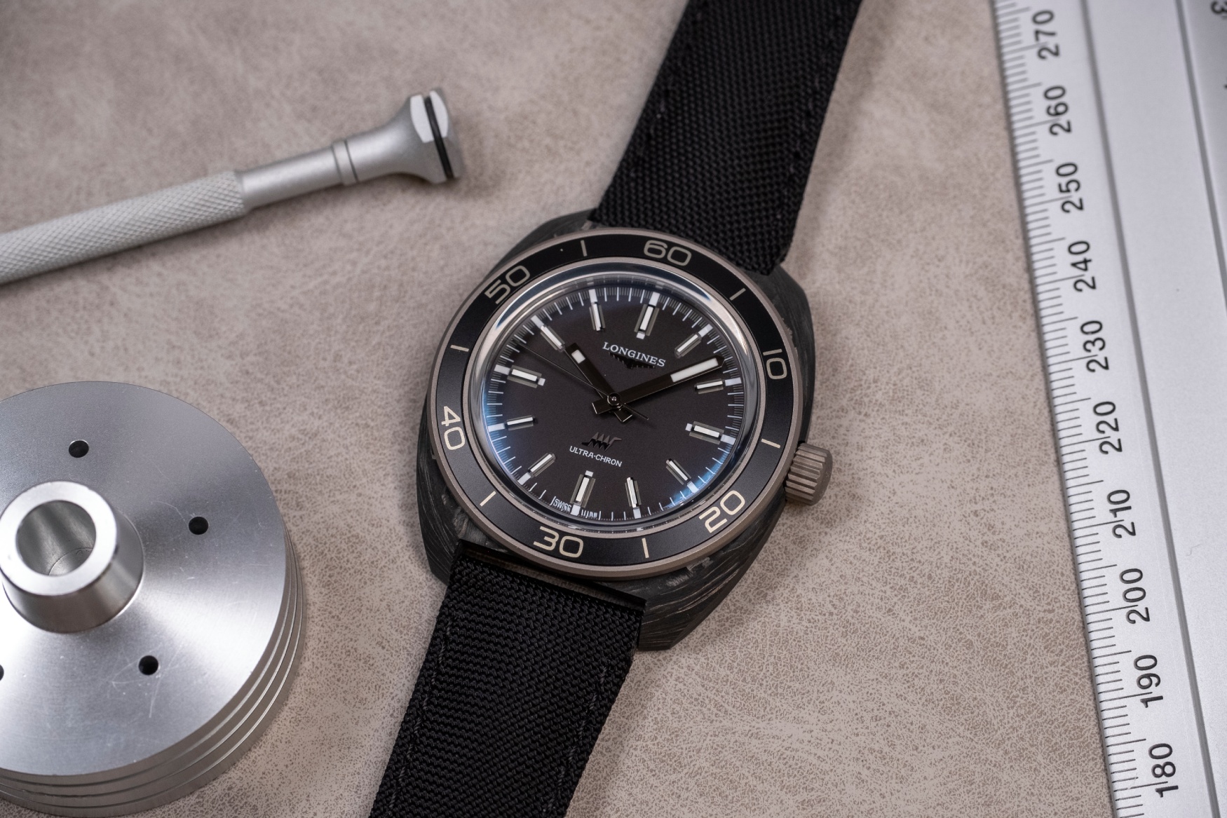 Longines Ultra Chron Carbon Flat
