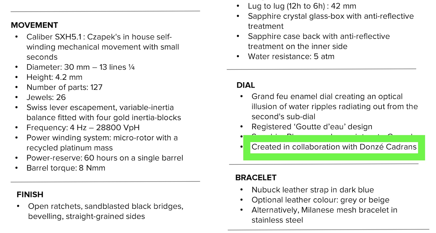 Examples of supplier transparency