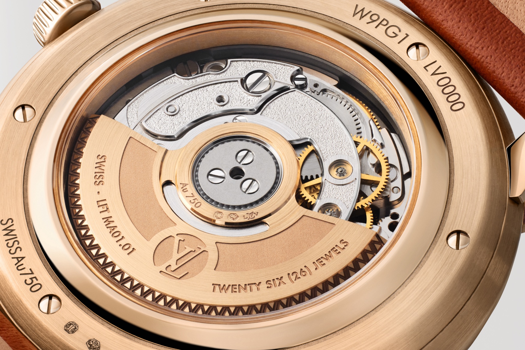 Louis Vuitton Tambour Convergence Caseback Closeup