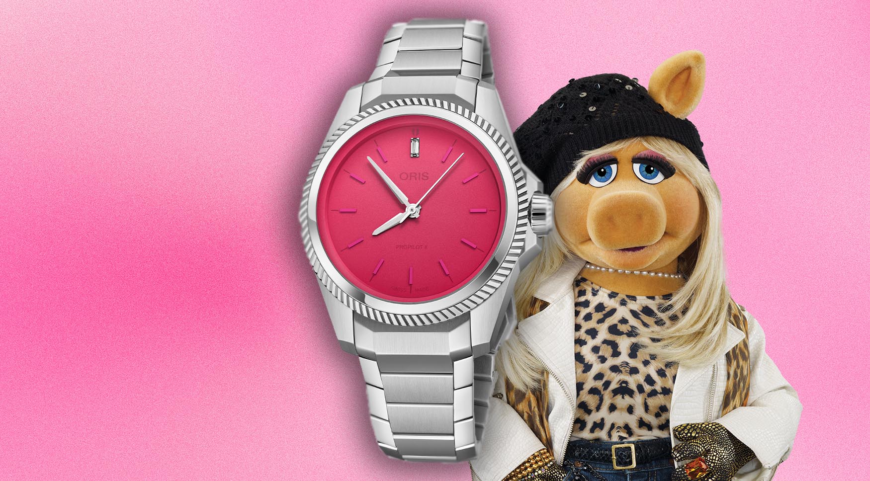 Oris ProPilot X Miss Piggy Edition feature