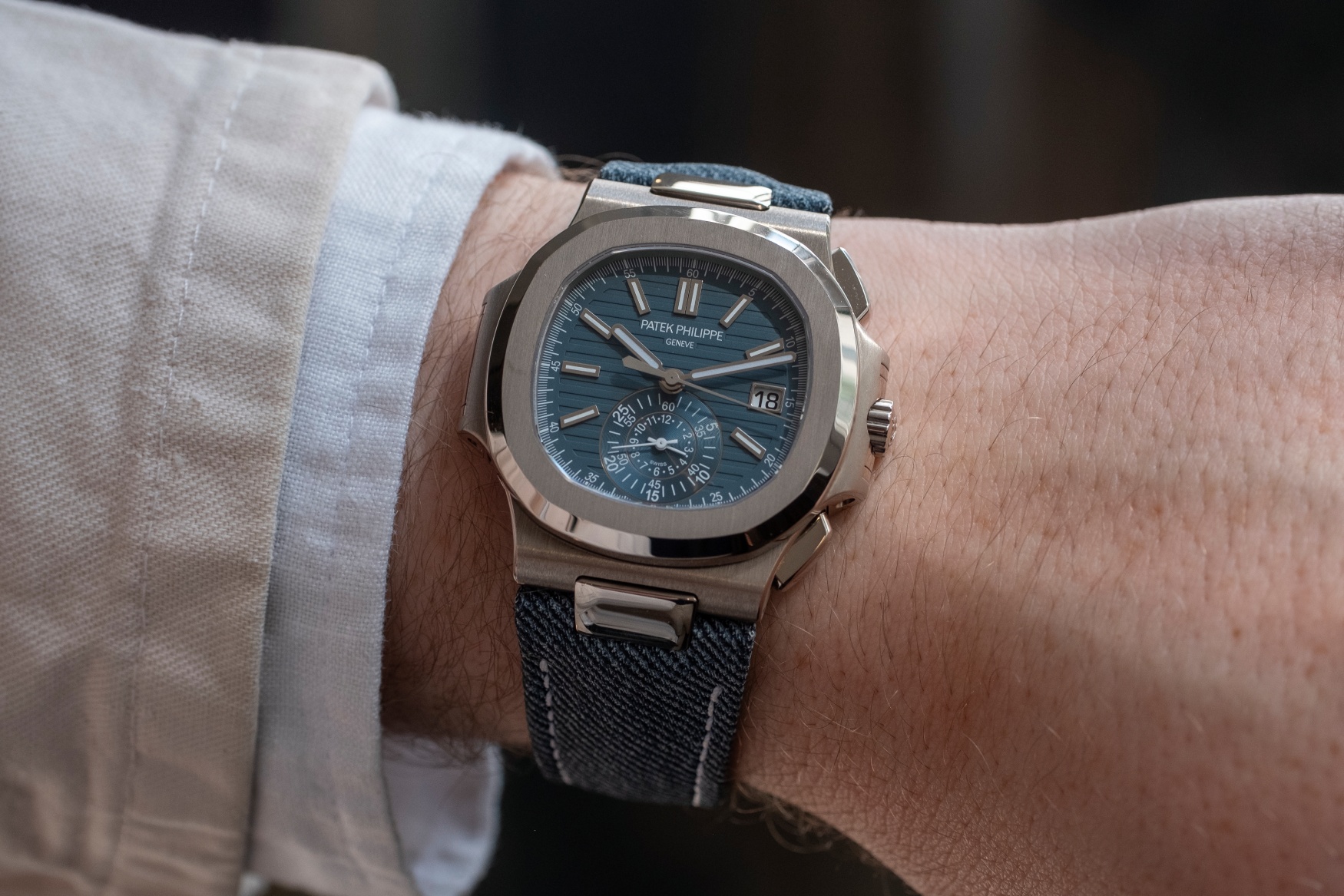 Patek Philippe Nautilus Flyback Chronograph 5980 60g for wrist