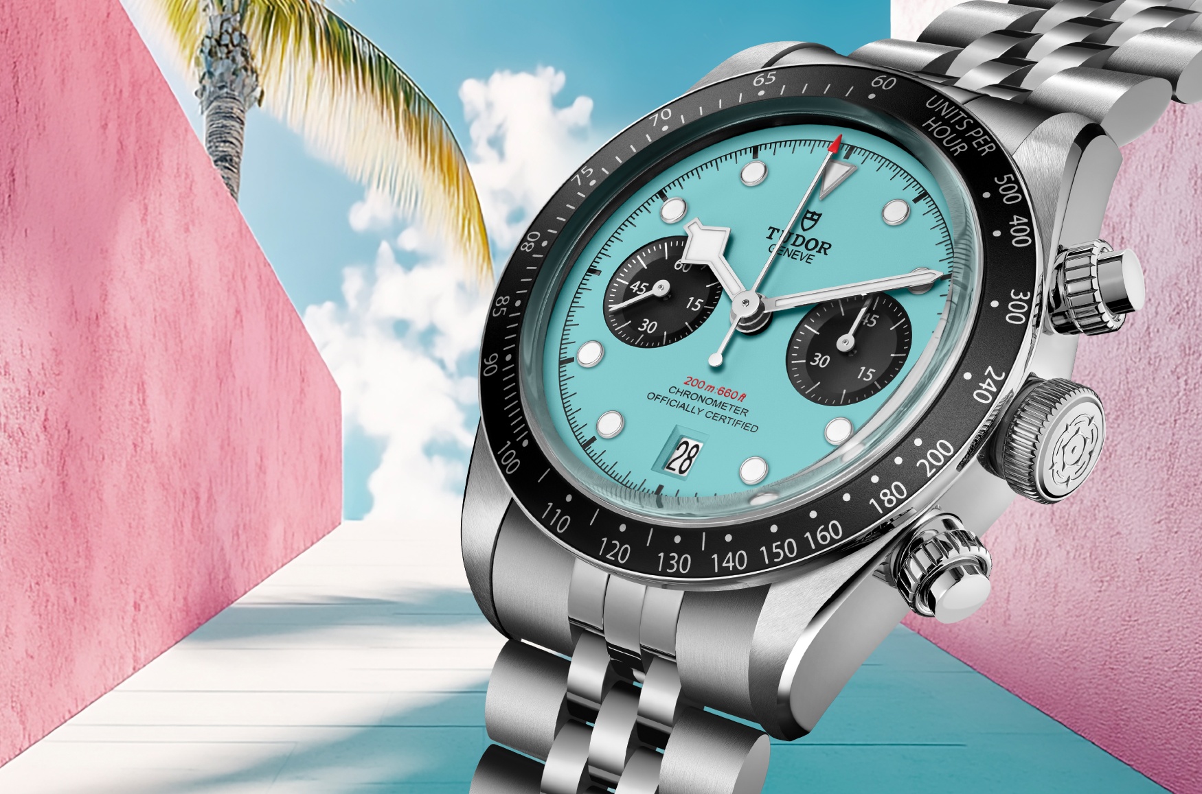 Tudor Black Bay Chrono Flamingo Blue 2