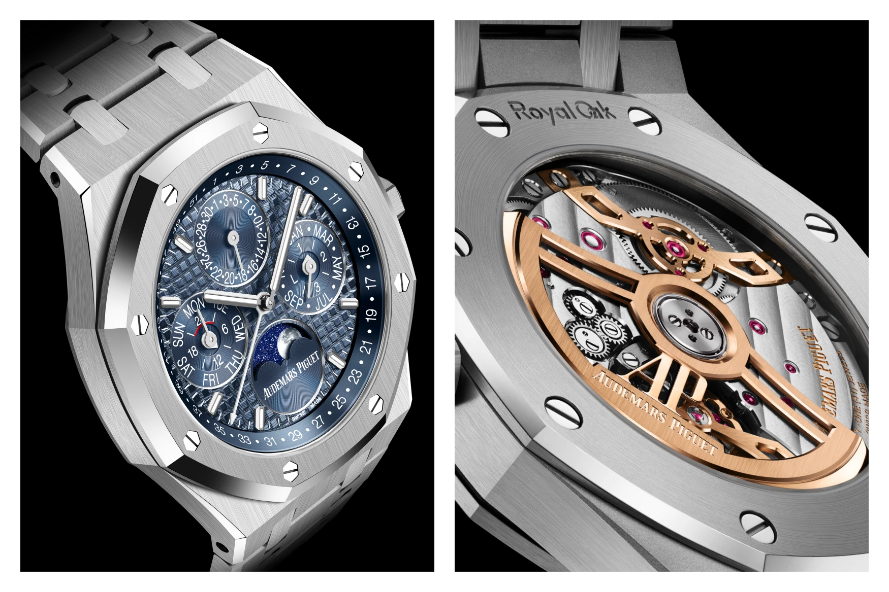 AUDEMARS PIGUET ROYAL OAK SELFWINDING PERPETUAL CALENDAR : 41 MM REF 26674ST OO 1320ST 01