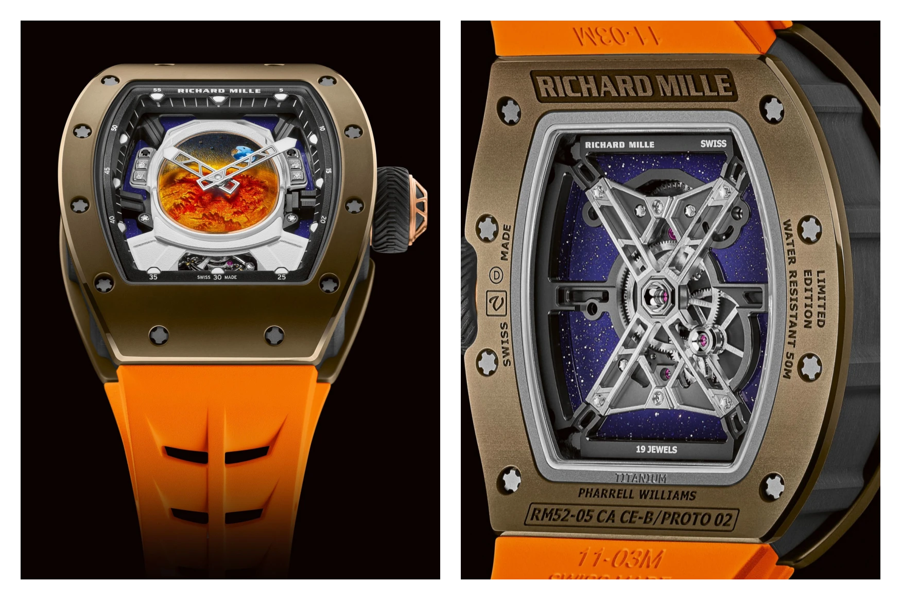 Richard Mille RM 52 05 Manual Winding Tourbillon Pharrell Williams