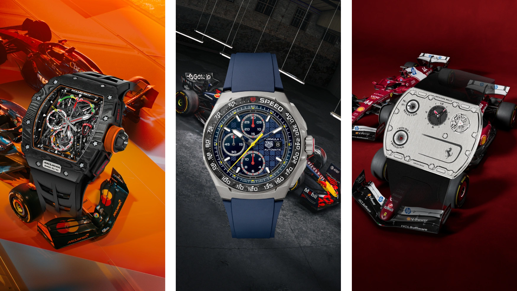 Look out for these watches and new liveries on the 2025 Formula 1 grid
