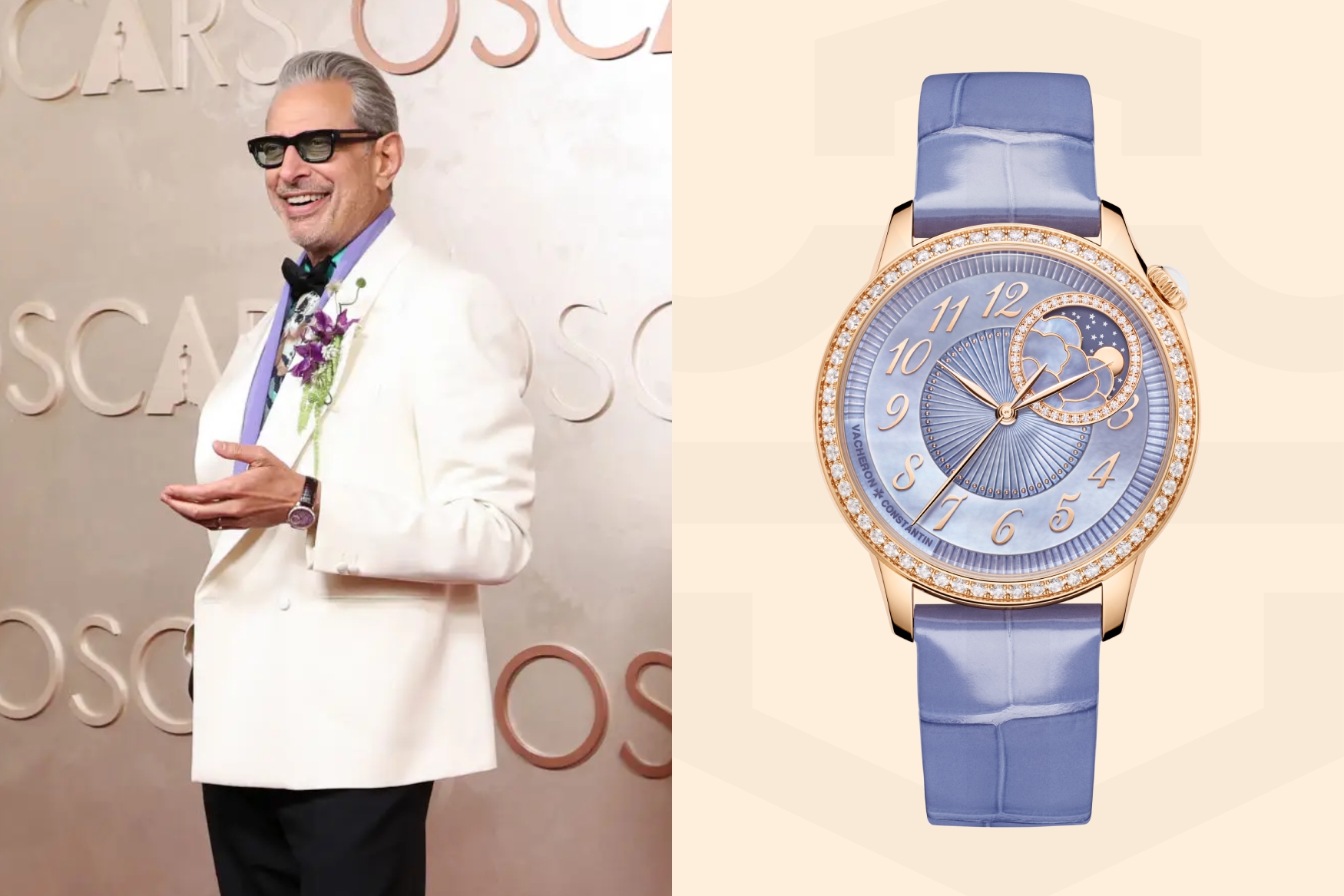 2025 Oscar Jeff Goldblum Vacheron Constantinégérie Moon Phase