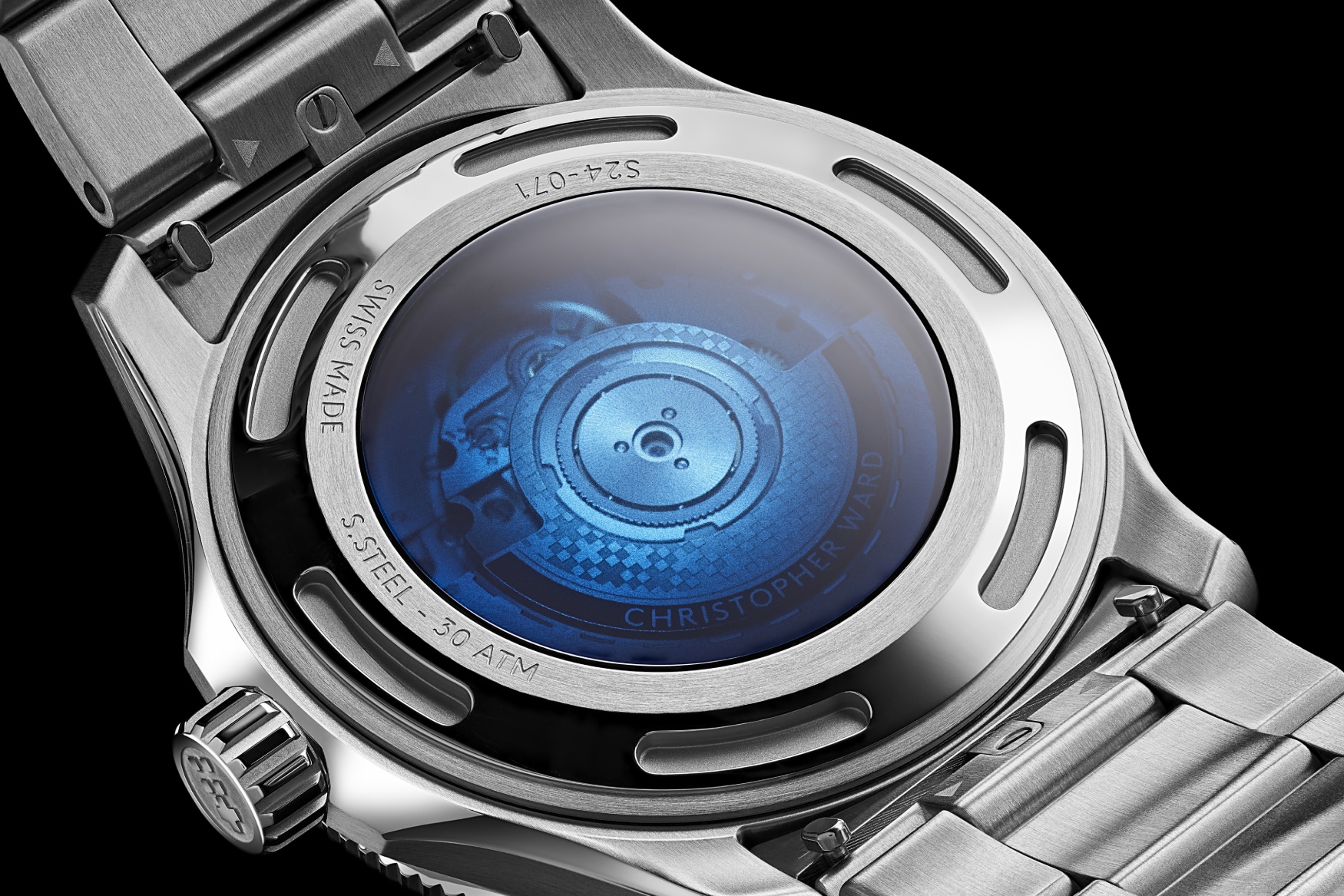 Christopher Ward C60 Sapphire Edge caseback