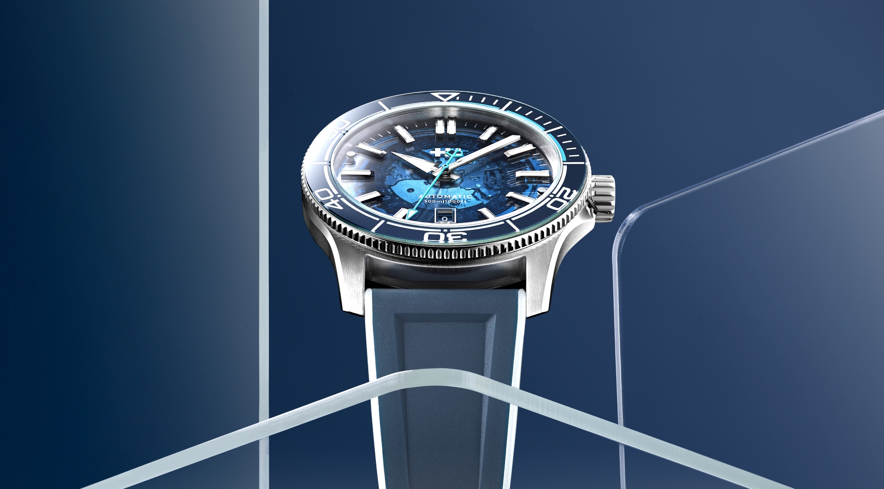 Christopher Ward’s azure C60 Sapphire Edge cuts a slim and stylish figure