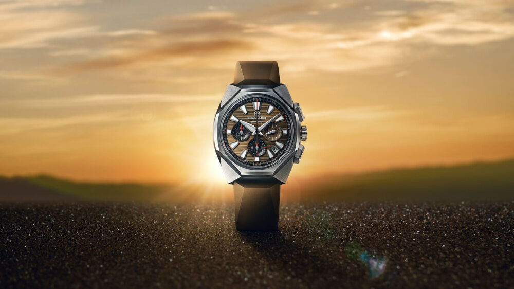 The new rubber-strapped Grand Seiko SLGC009 brings the Tentagraph to a titanium Tokyo Lion case