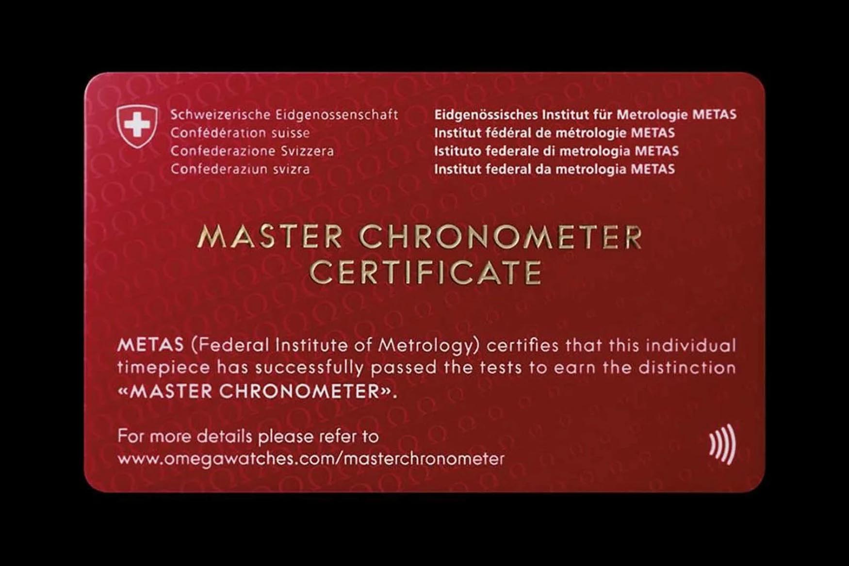 METAS Certificate