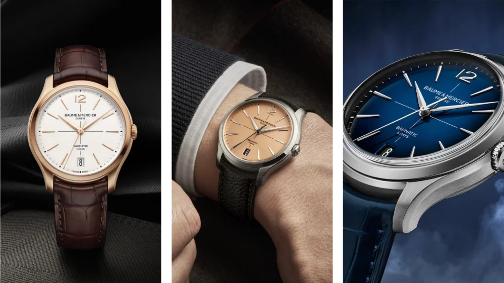 Baume & Mercier channel ’50s flair with their latest Clifton in steel and gold