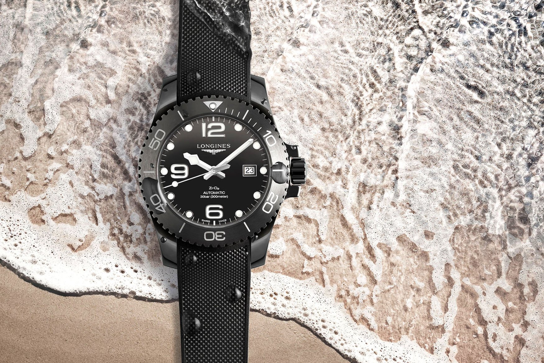longines hydroconquest black ceramic