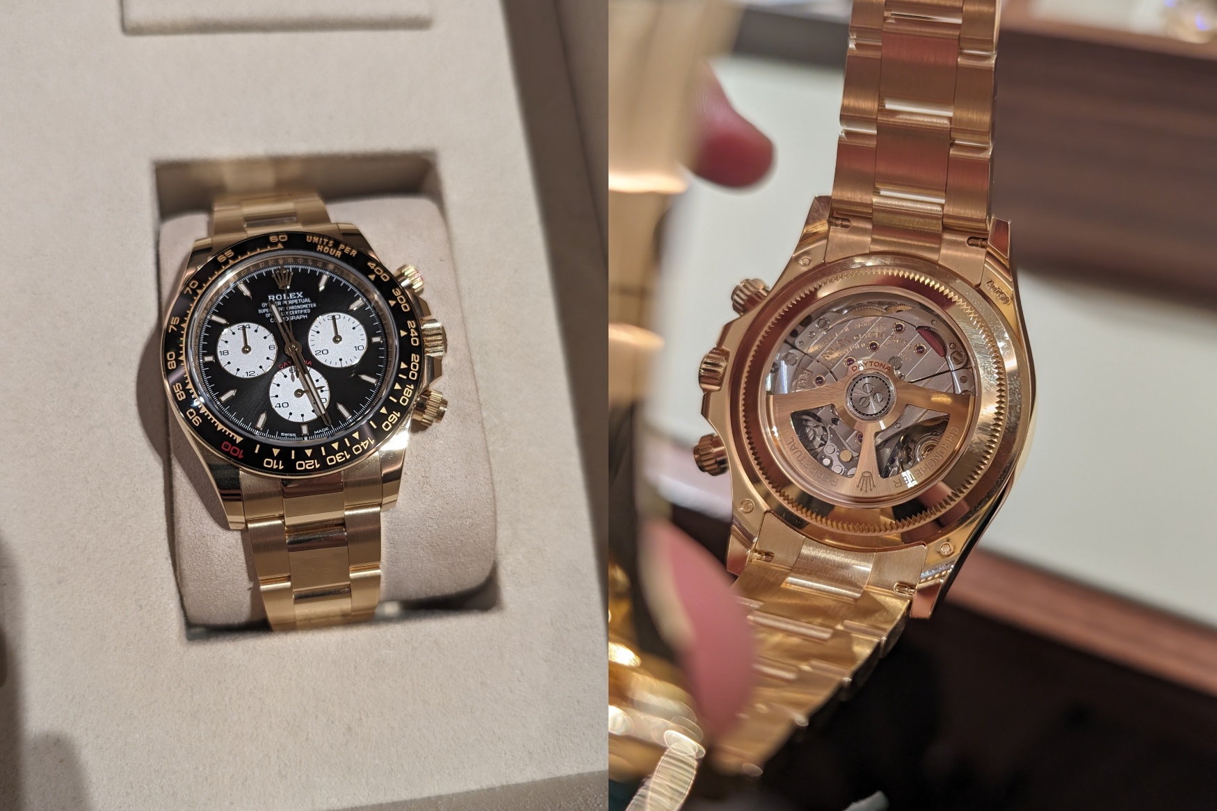 rolex le mans daytona yellow gold