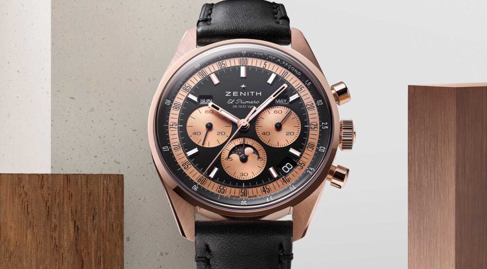 Zenith swaddles the Chronomaster Original Triple Calendar in elegant rose gold