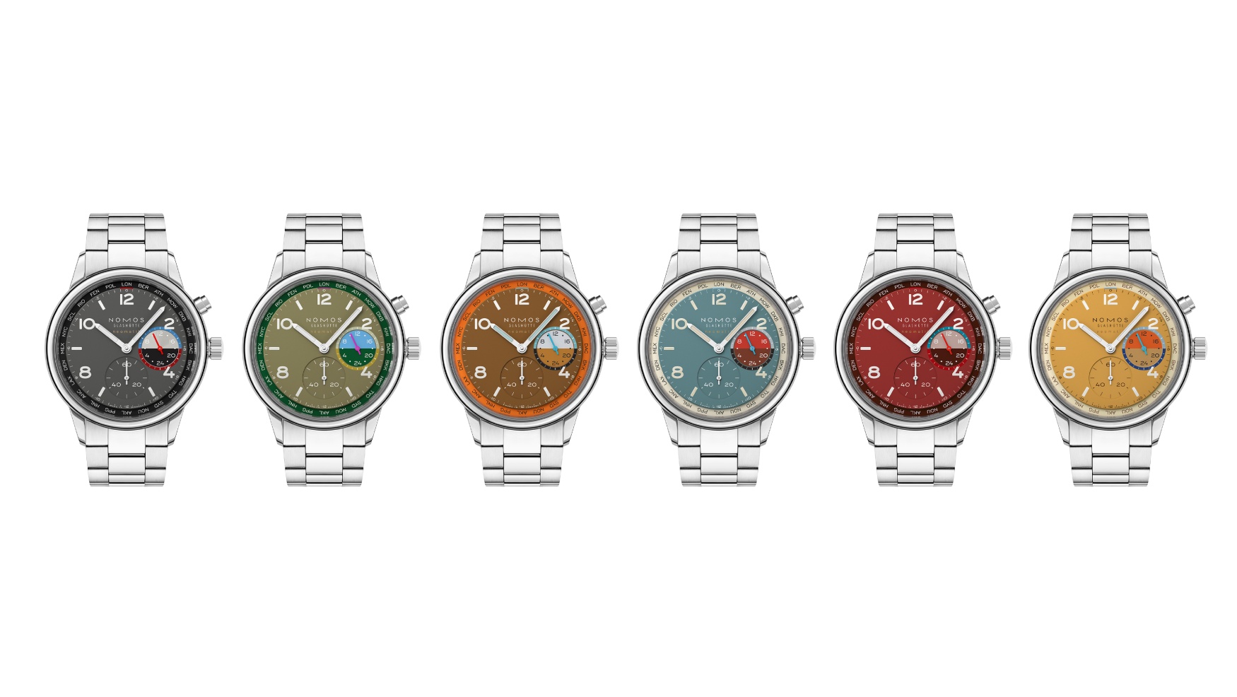 Meet the Club Sport Neomatik Worldtimer, the most Nomos travel watch imaginable
