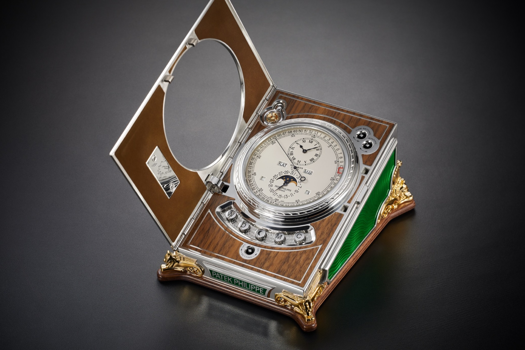 patek philippe complicated desk clock 27000m 001 2