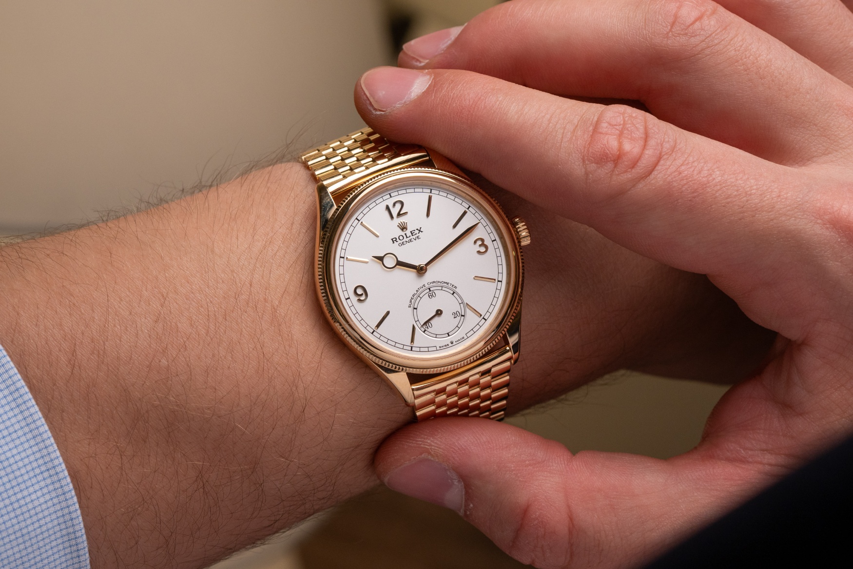 rolex perpetual 1908 settimo wrist