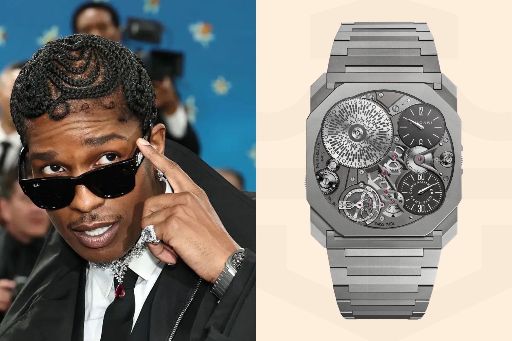 A$AP Rocky Bulgari Octo Finissimo Ultra COSC