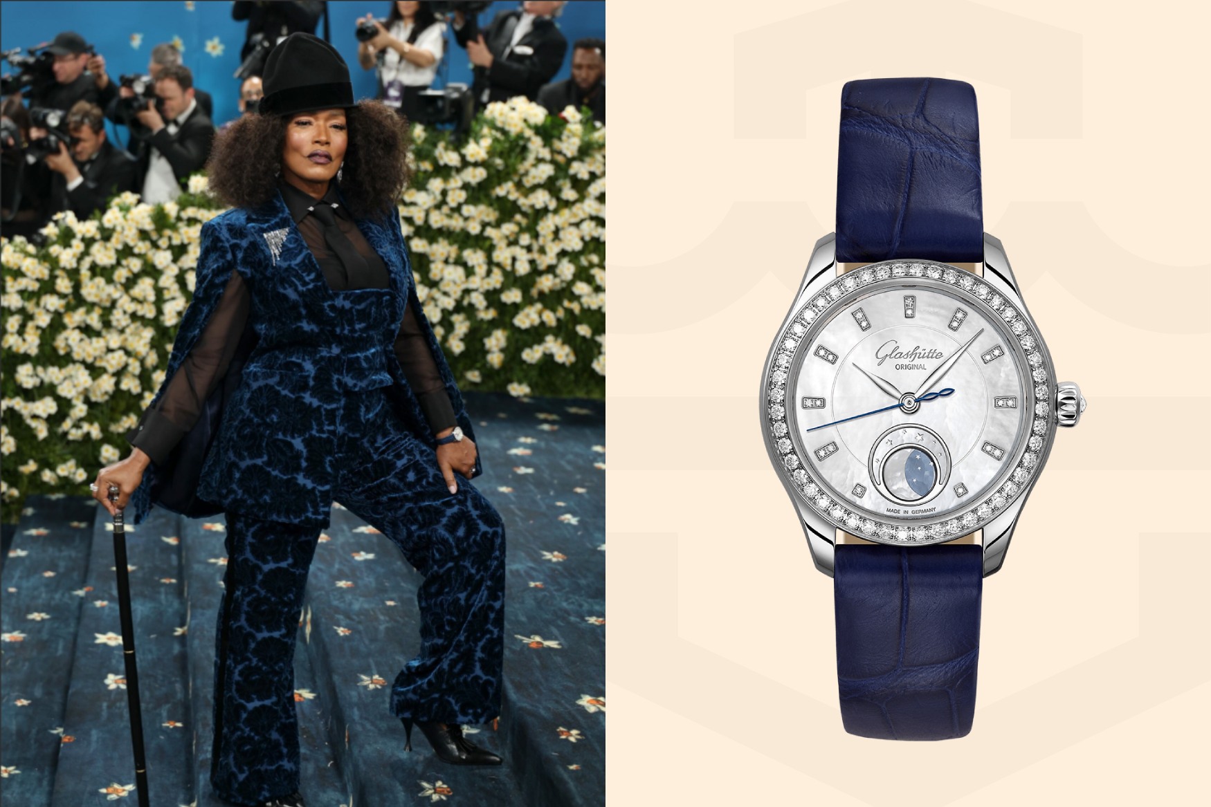 Angela Bassett Glashütte Original Serenade Luna
