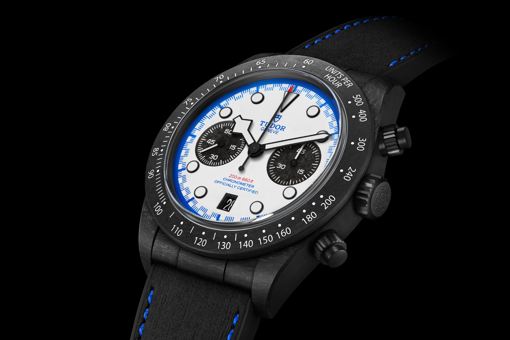 Black Bay Chrono Carbon 25 dial