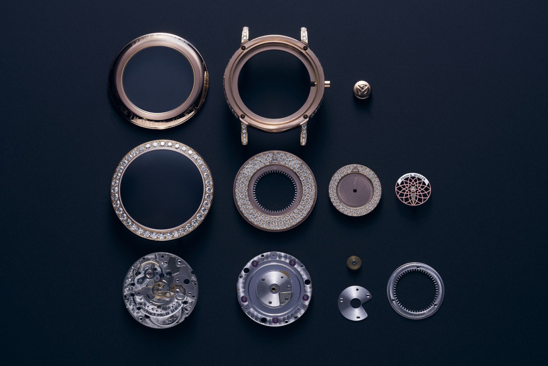 Franck Muller Round Triple Mystery components