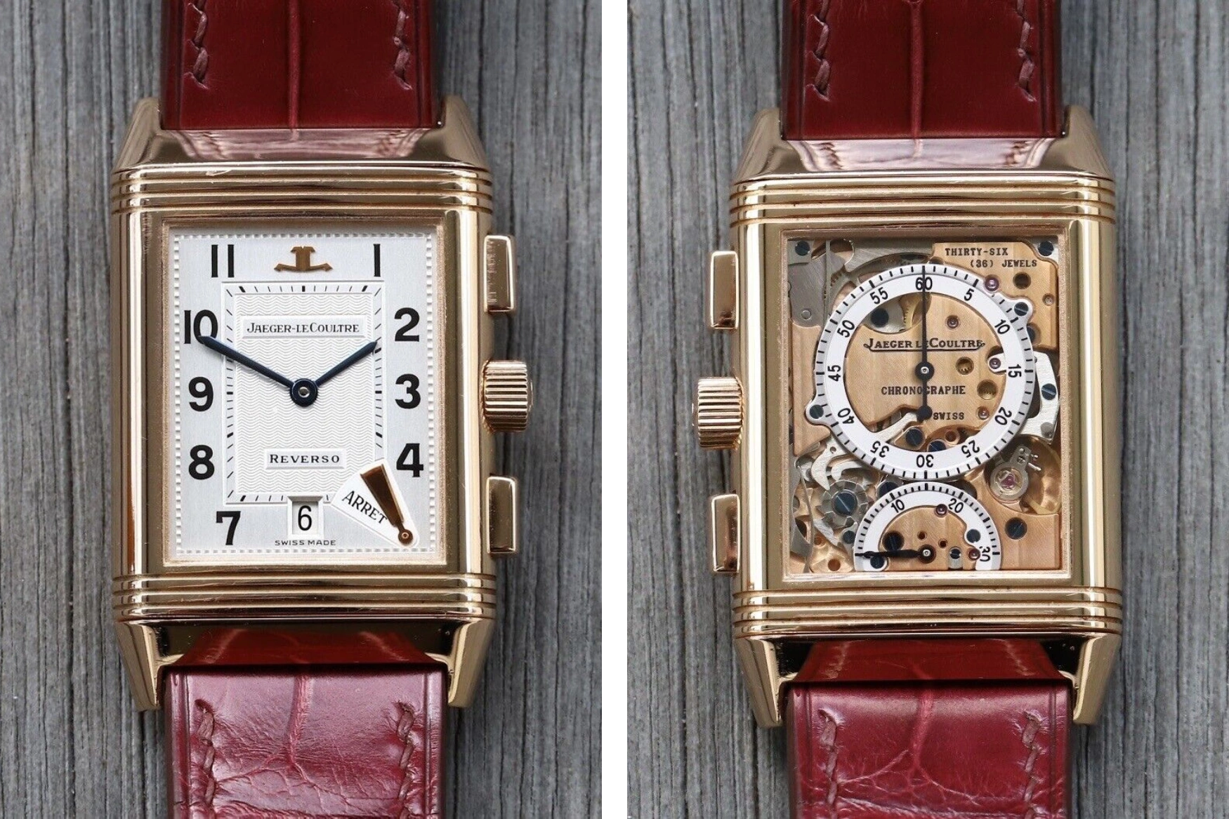 Jaeger LeCoultre Reverso Chronographe Retrograde ref 270 2 69 (Lot 291, Antiquorum)
