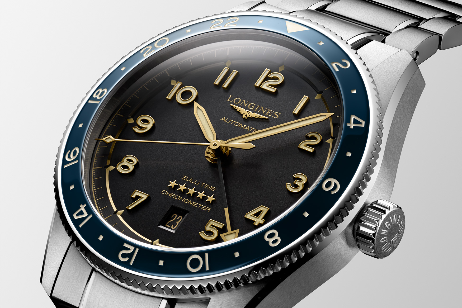Longines Spirit Zulu Time 1925 blue