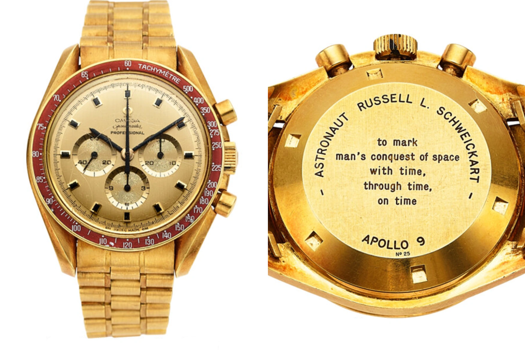 Omega Speedmaster Awarded to Apollo 9 Astronaut Russell Schweickart (Lot #54185, Heritage Auctions)