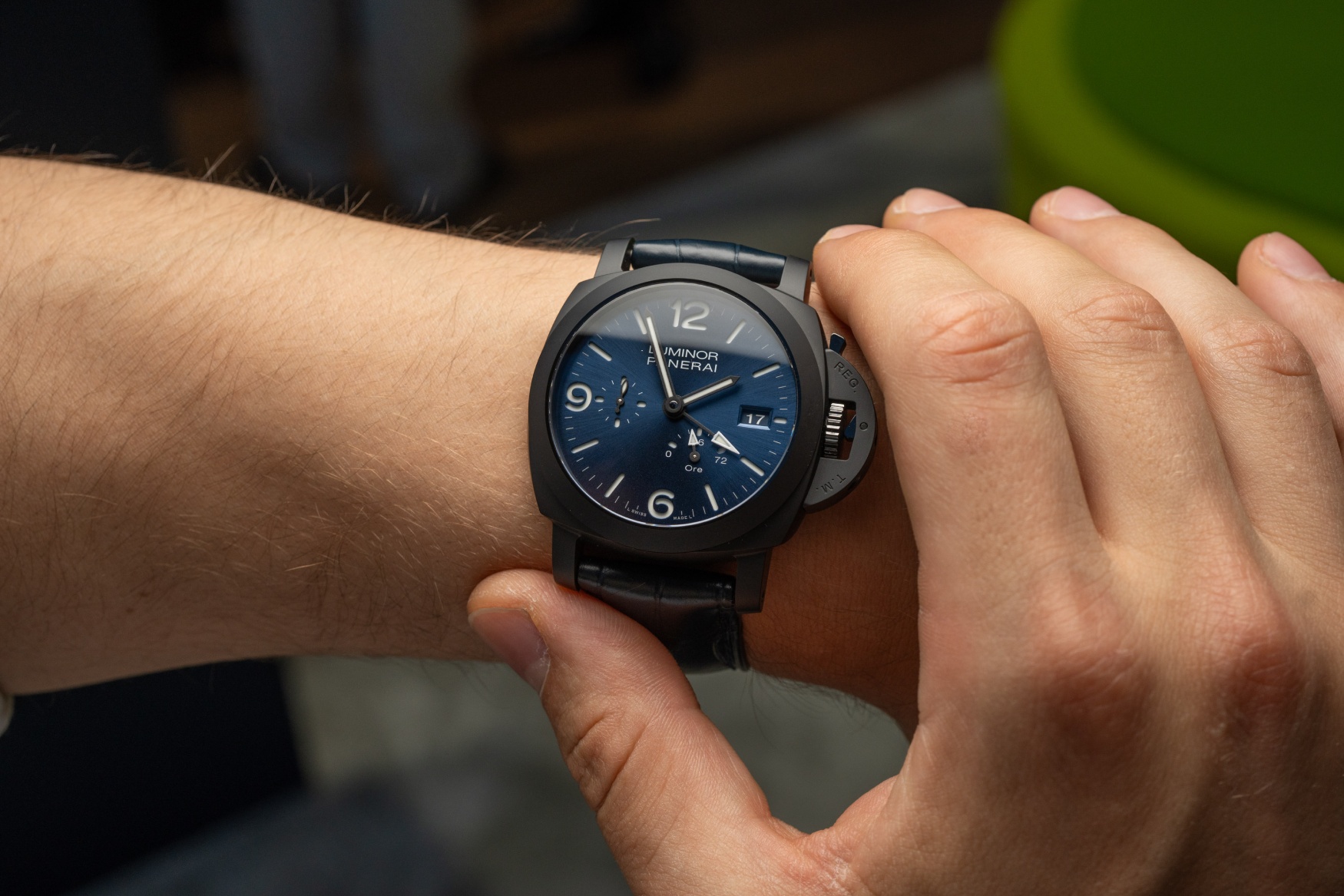 Panerai luminor GMT Power Reserve Ceramica Ref PAM01574