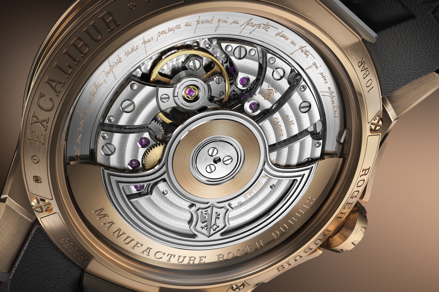 Roger Dubuis Excalibur Biretrograde Calendar caseback