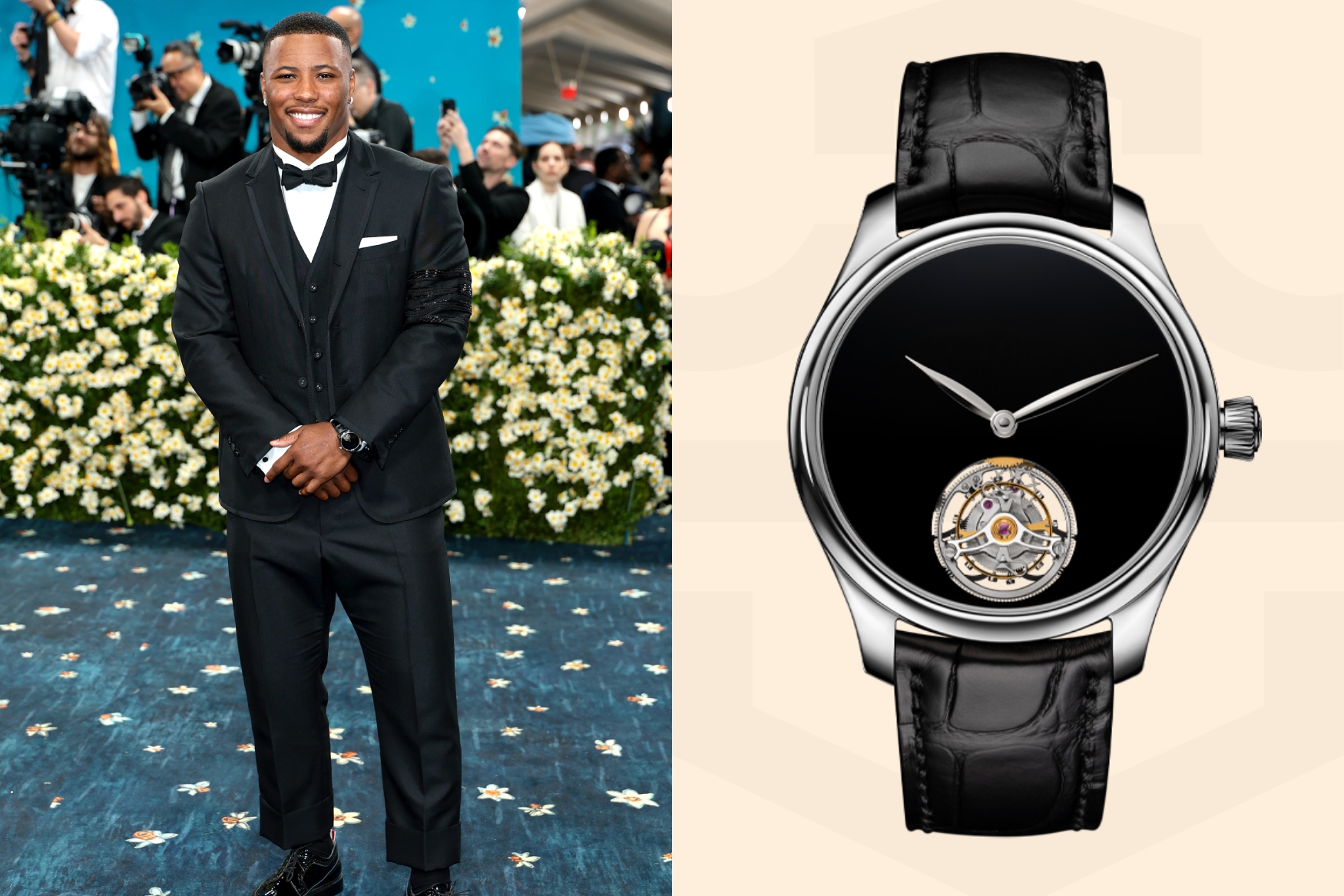 Saquon Barkley H Moser & Cie Endeavour Tourbillon Concept Vantablack