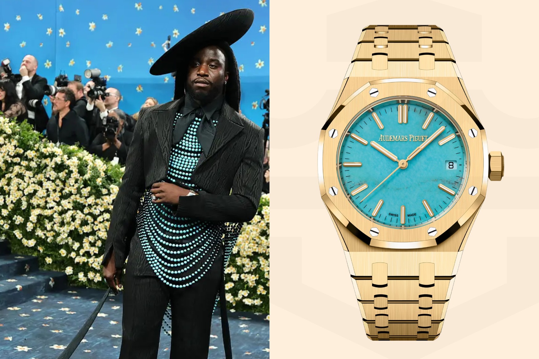 Shaboozey Audemars Piguet Royal Oak Selfwinding Turquoise