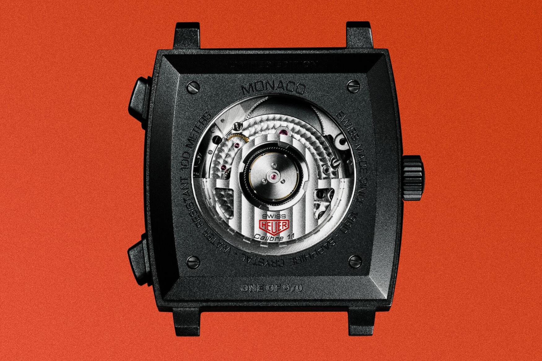 Tags Heuer Monaco Chronograph Stopwatch Caseback