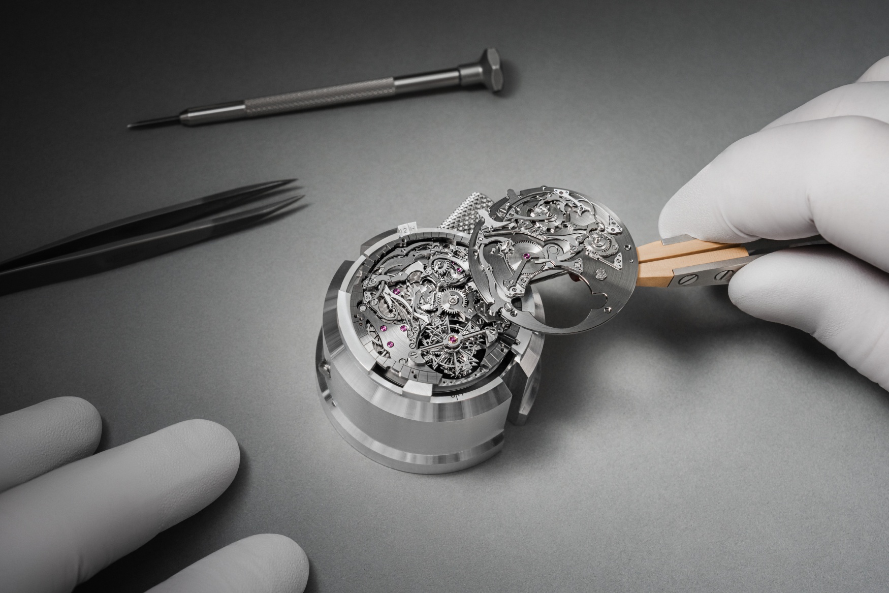 Vacheron Constantin Overseas Grand Complication Openface dial assembly