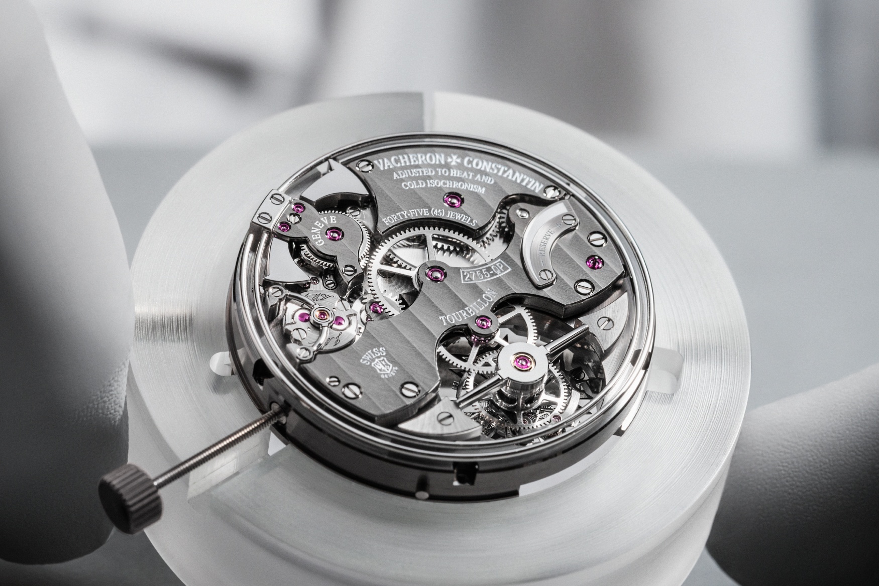 Vacheron Constantin Overseas Grand Complication Openface movement closeup