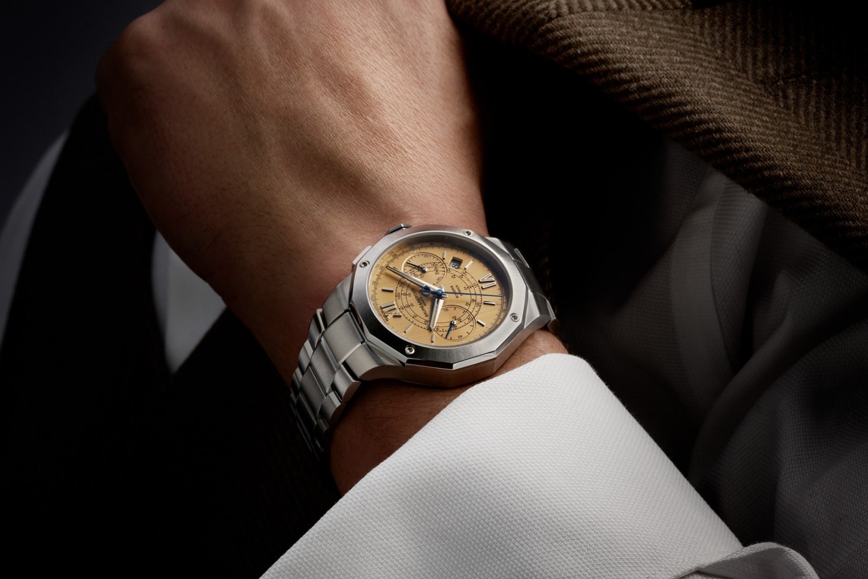 baume mercier riviera flyback chronograph on wrist