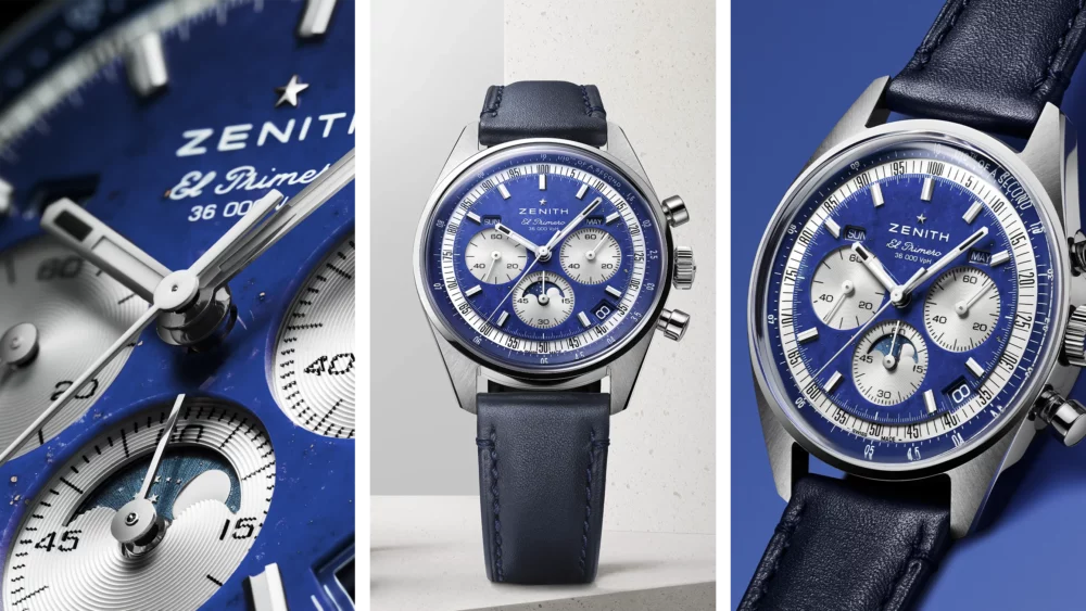 Zenith brings the Chronomaster Original Triple Calendar into the modern-day stone age with a fresh lapis lazuli dial