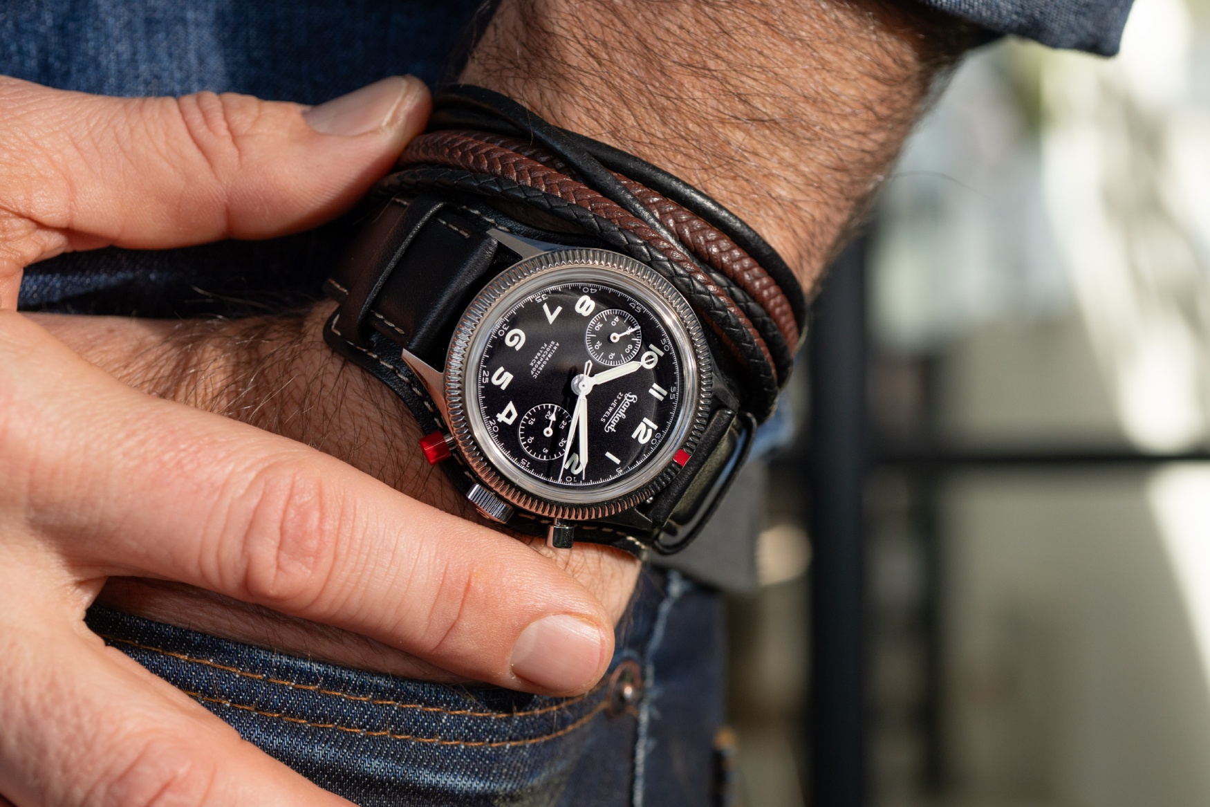 hanhart 417 es heritage flyback wrist