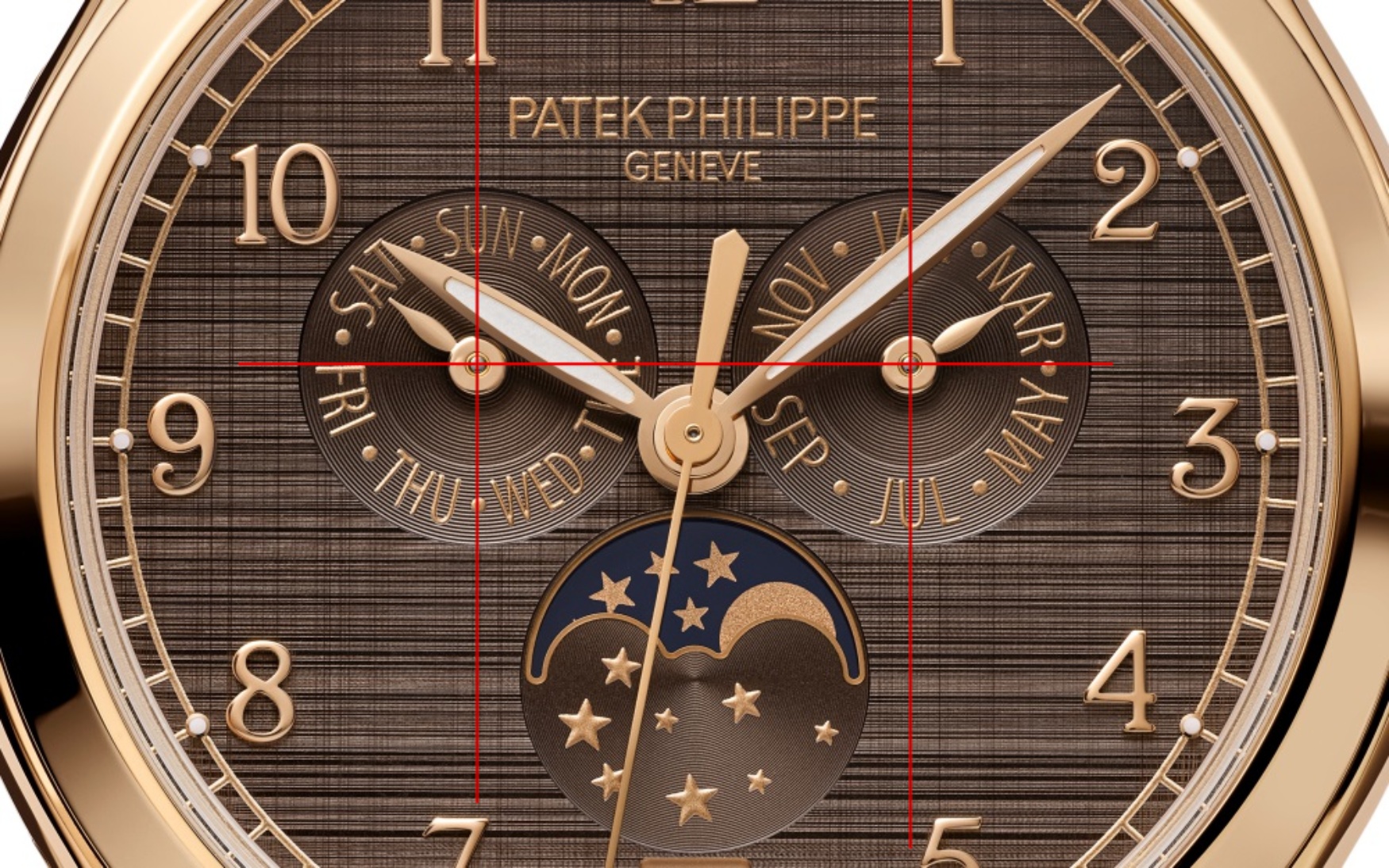 patek annual calendar dial symmetry