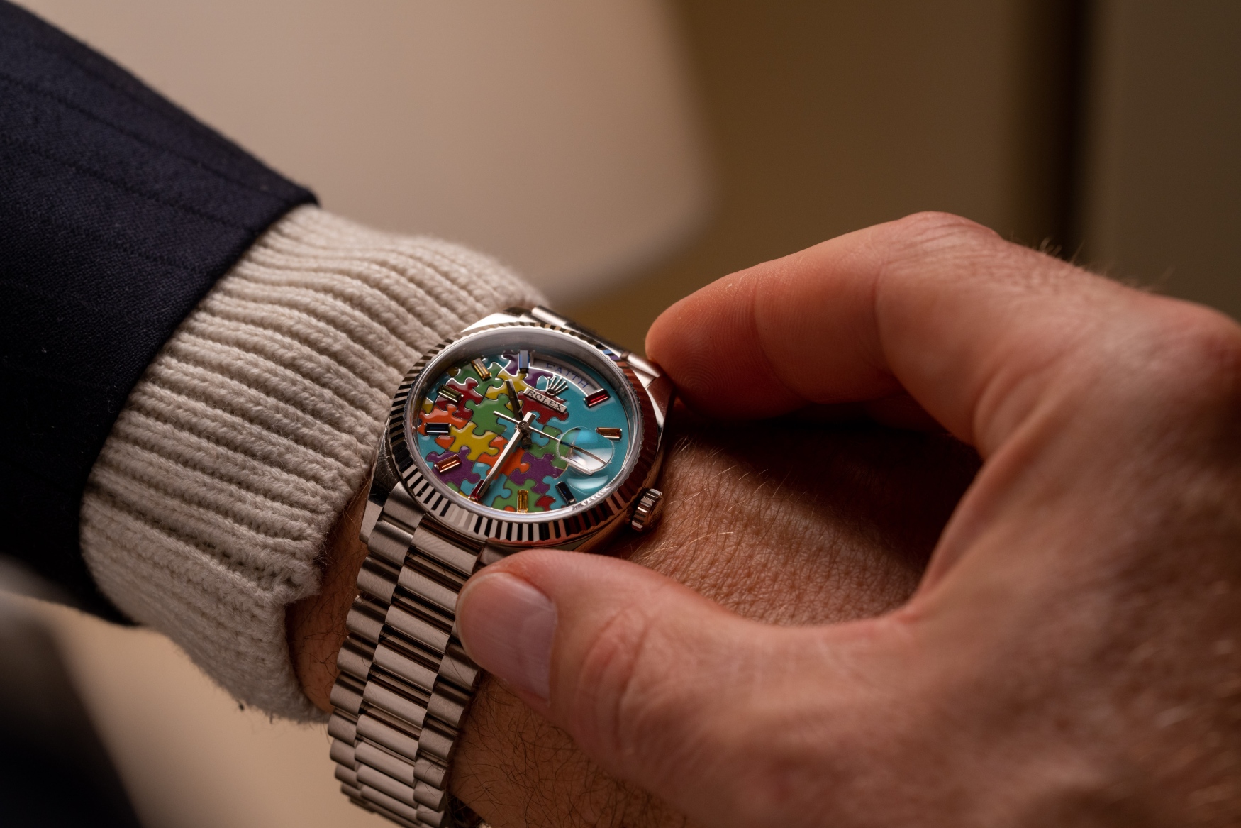 rolex day date puzzle dial